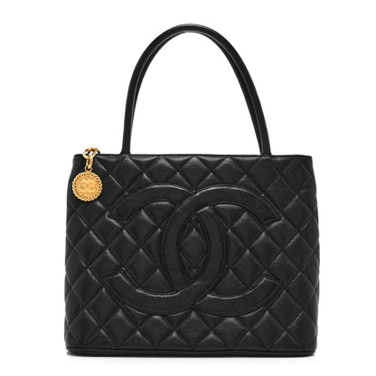 Chanel Caviar Quilted Medallion Tote Black 1 of 10