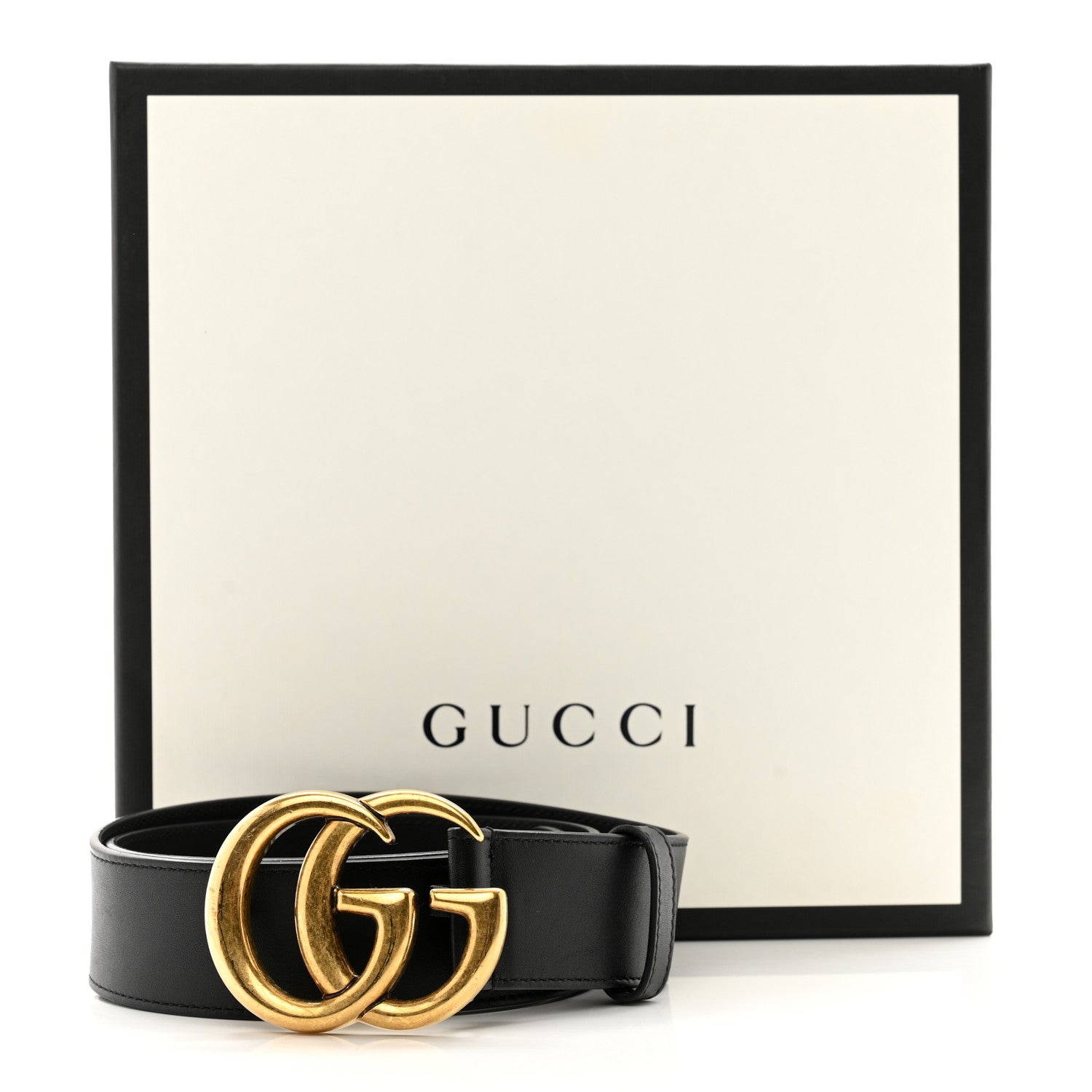 Gucci Calfskin Double G 40mm Belt 80 32 Black 6 of 6