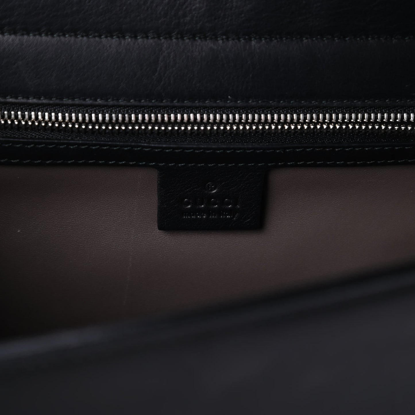 Moon Calfskin Medium Interlocking G Shoulder Bag Black