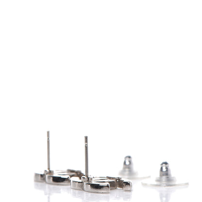 Chanel Crystal CC Earrings Silver 3 of 5