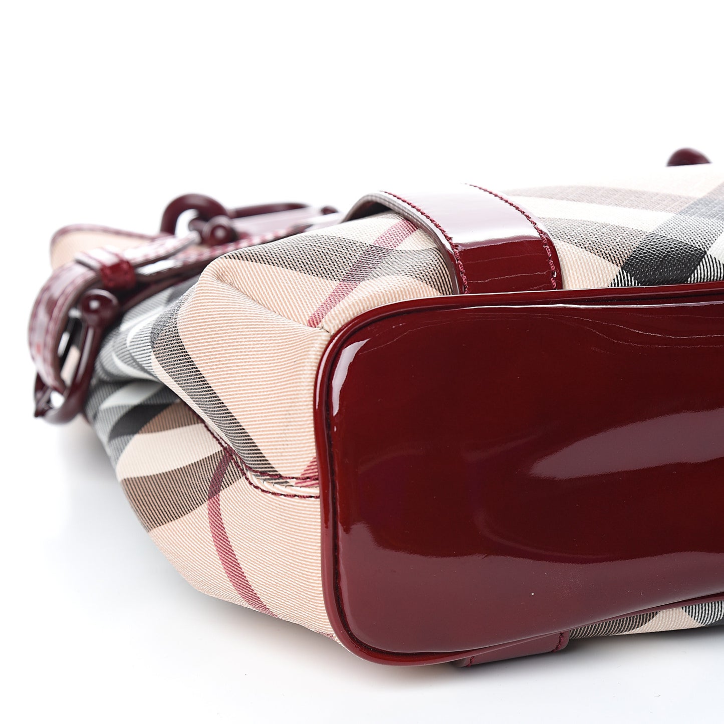 Nova Check Large Chain Tote Berry
