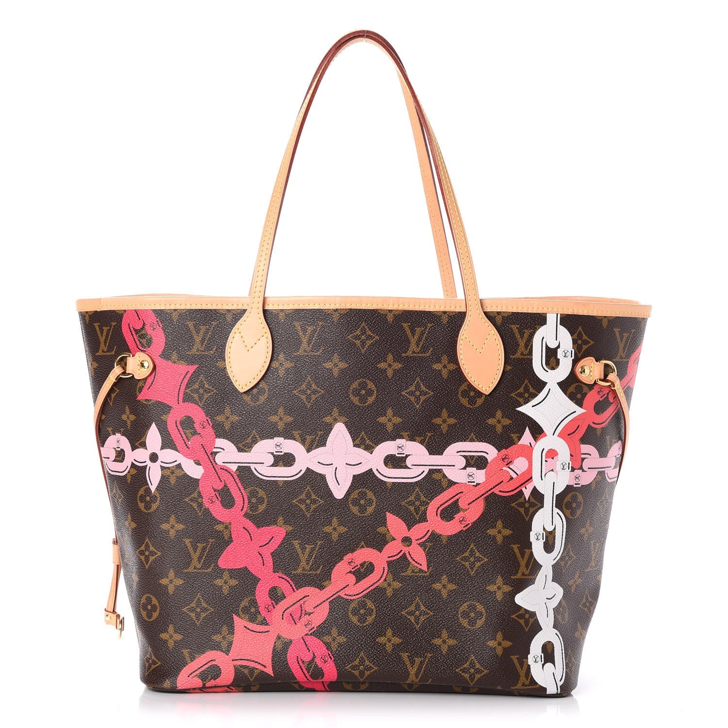 Louis Vuitton Monogram Bay Neverfull MM Rose Ballerine Poppy 1 of 7