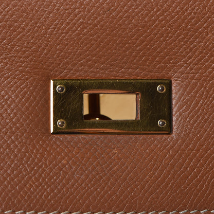 Hermes Courchevel Kelly Sellier 32 Gold 34 of 41