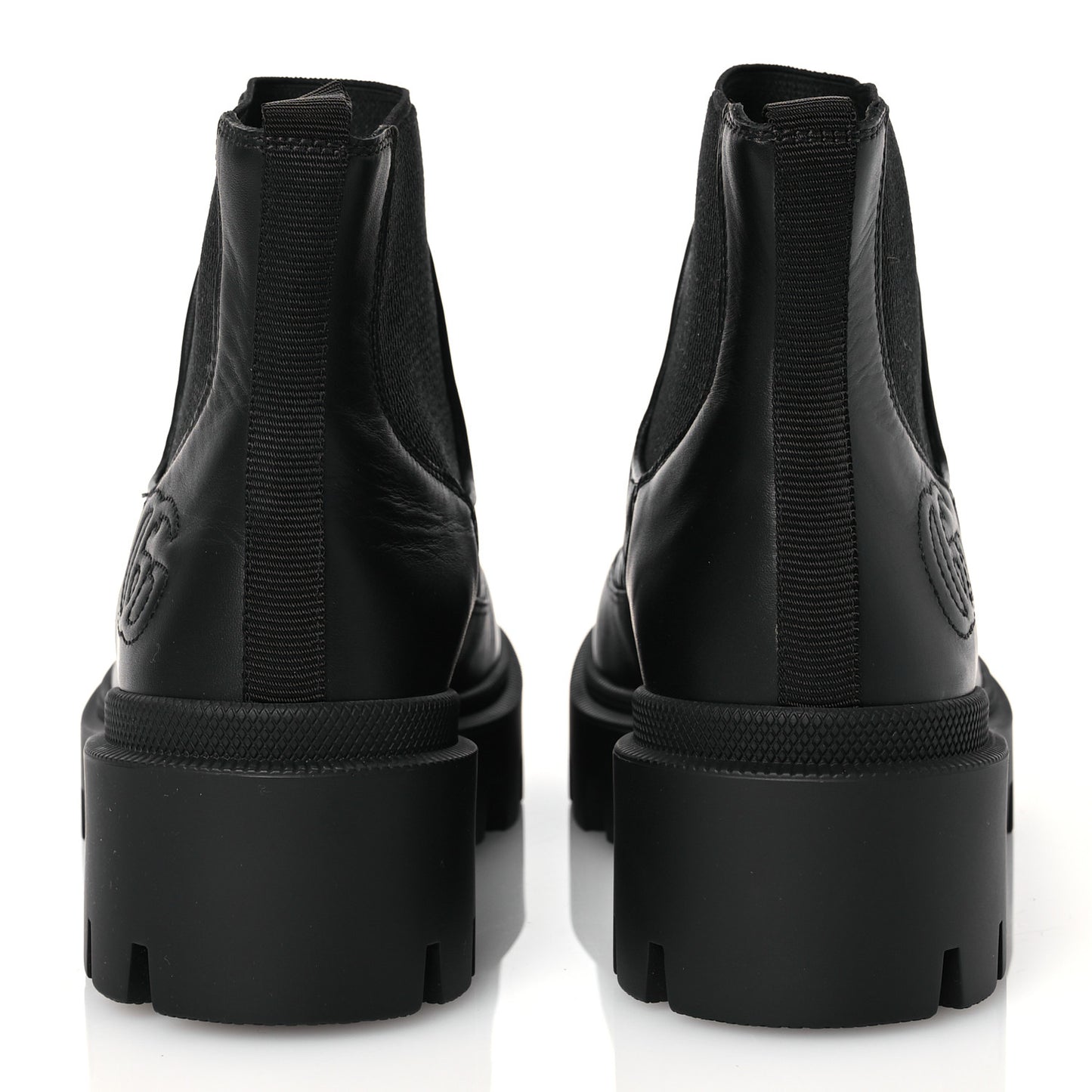 Calfskin Nappa Matelasse Frances Chelsea Boots 37 Black