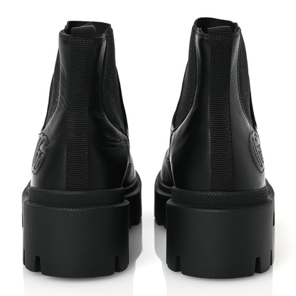 Gucci Calfskin Nappa Matelasse Frances Chelsea Boots 37 Black 5 of 12
