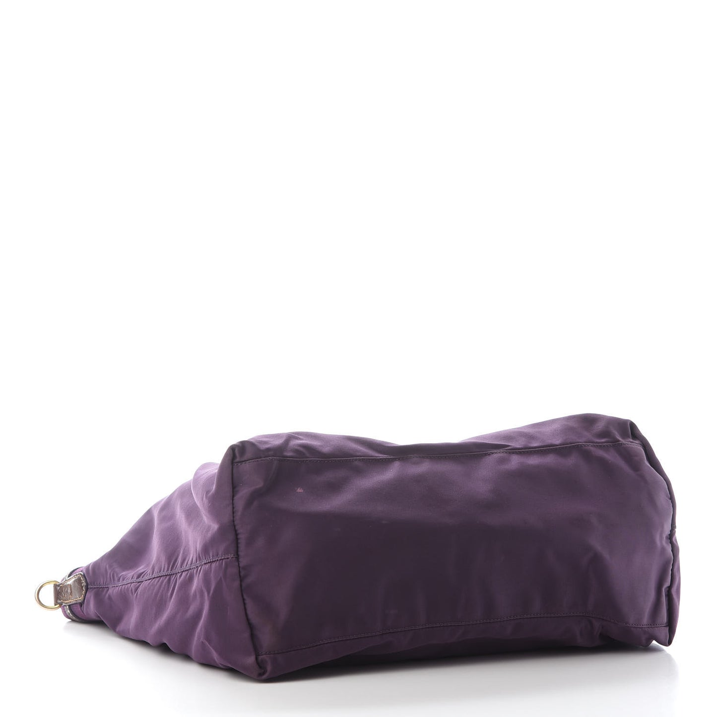 Tessuto Nylon Jacquard Logo Tote Viola