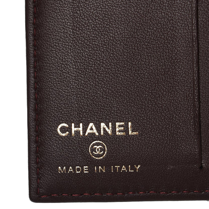 Chanel Lambskin Quilted Card Holder Wallet Black 6 of 8