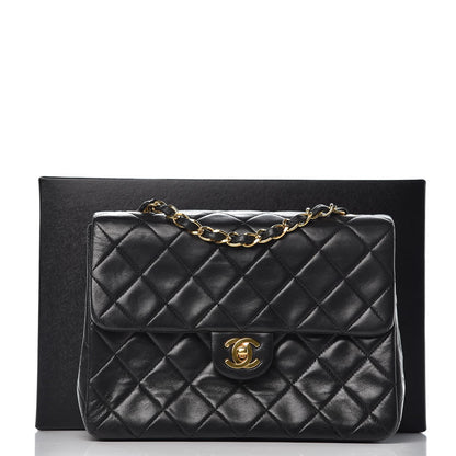 Chanel Lambskin Quilted Mini Square Flap Black 9 of 9