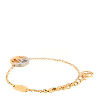 Louis Vuitton Metal L To V Bracelet Gold Silver 2 of 3