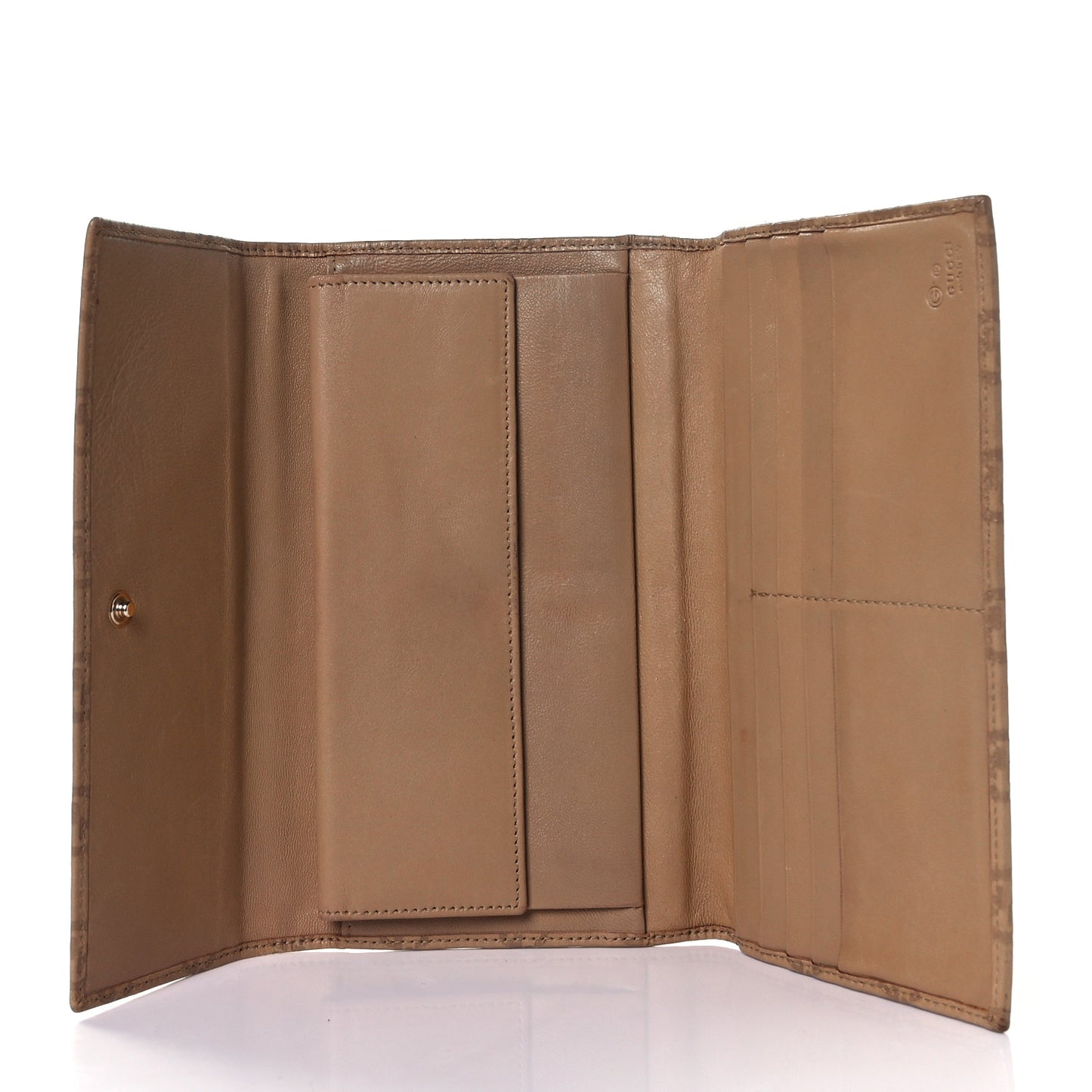 Guccissima Continental Flap Wallet Brown