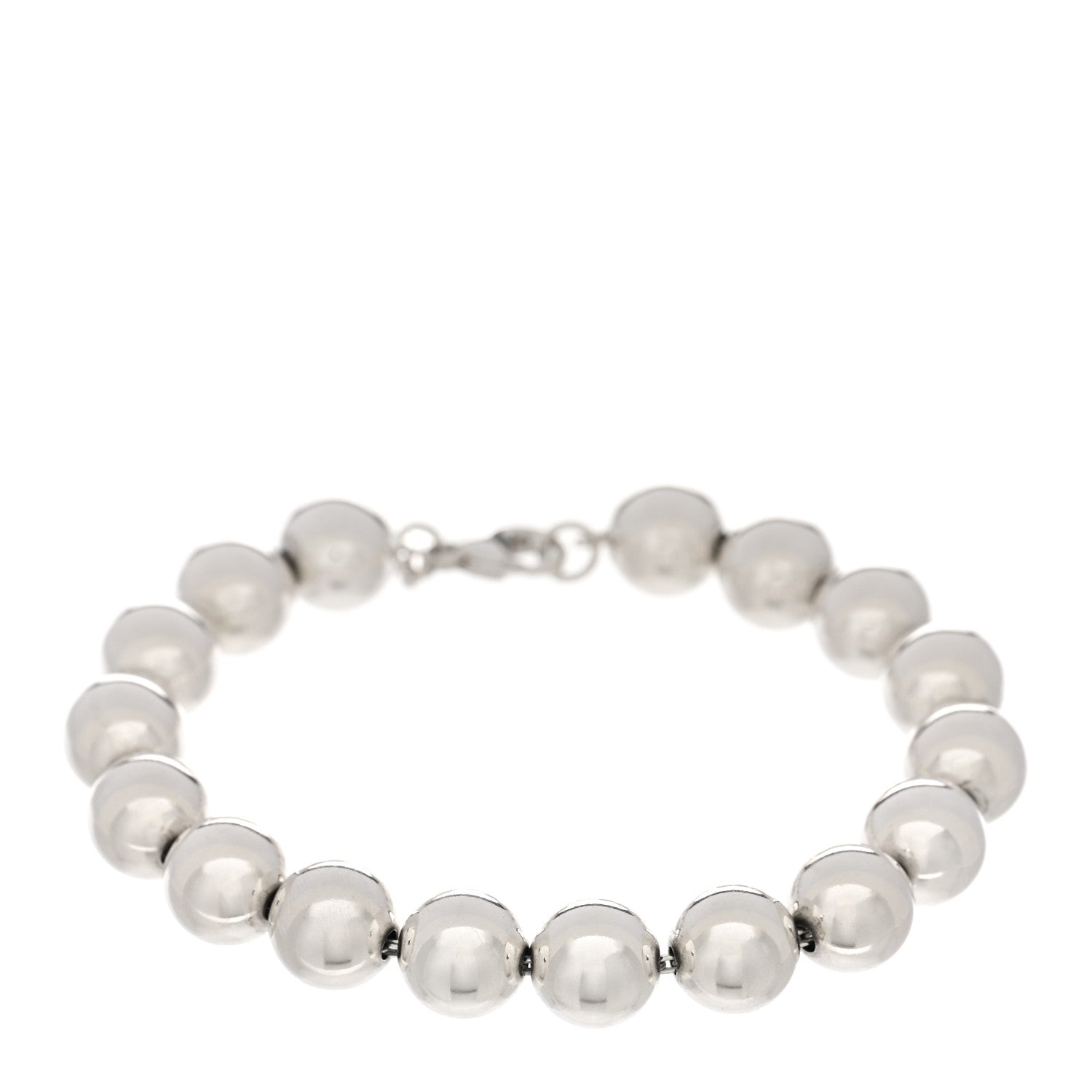 Tiffany Sterling Silver 10mm HardWear Ball Bracelet 1 of 3