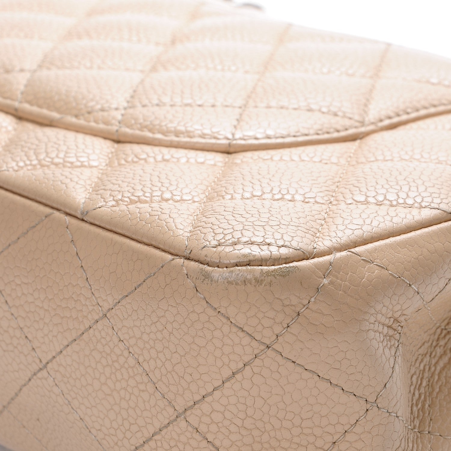 Chanel Caviar Quilted Medium Double Flap Beige Clair 14 of 19