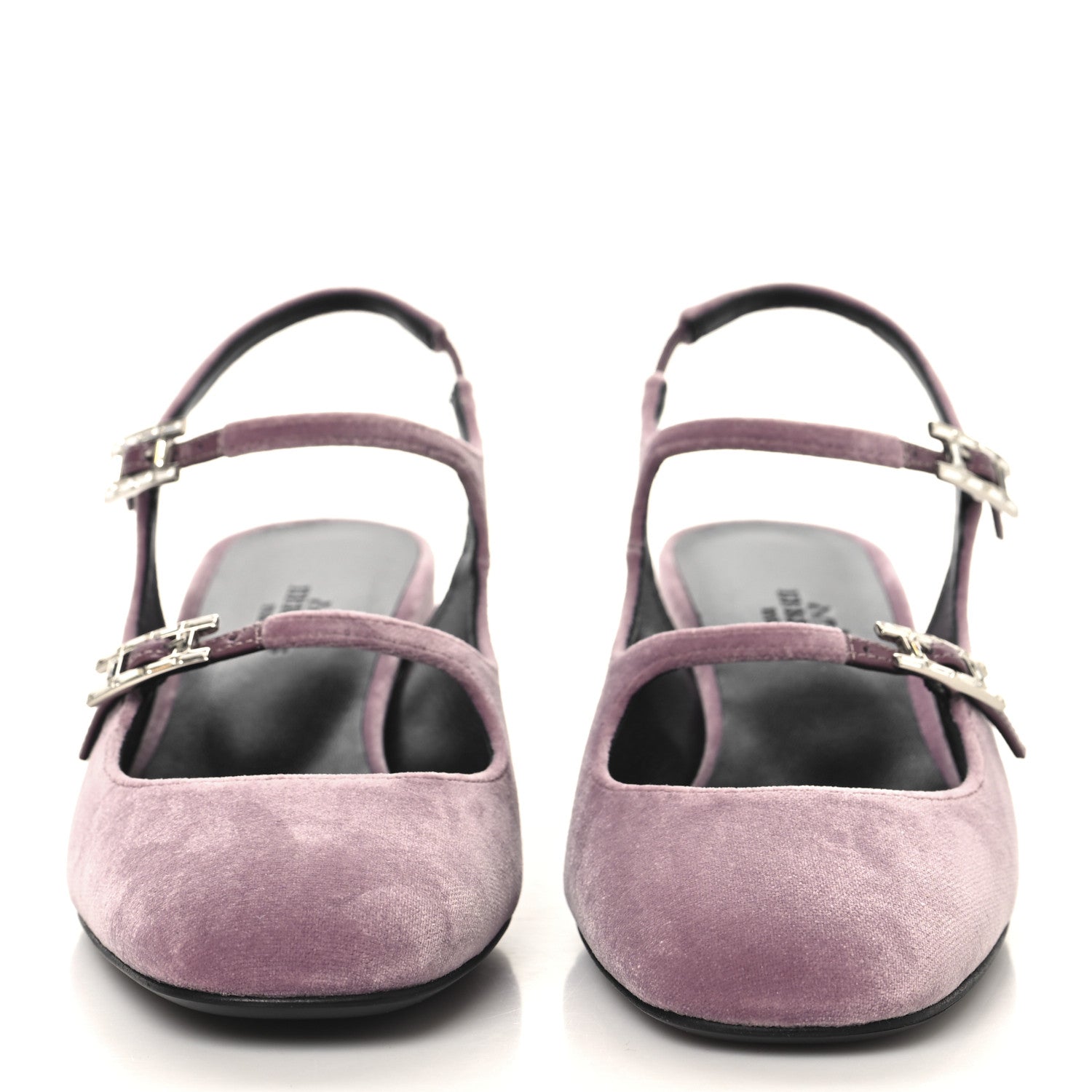 Hermes Velvet Jackie 50 Pumps 36.5 Bruyere 3 of 10