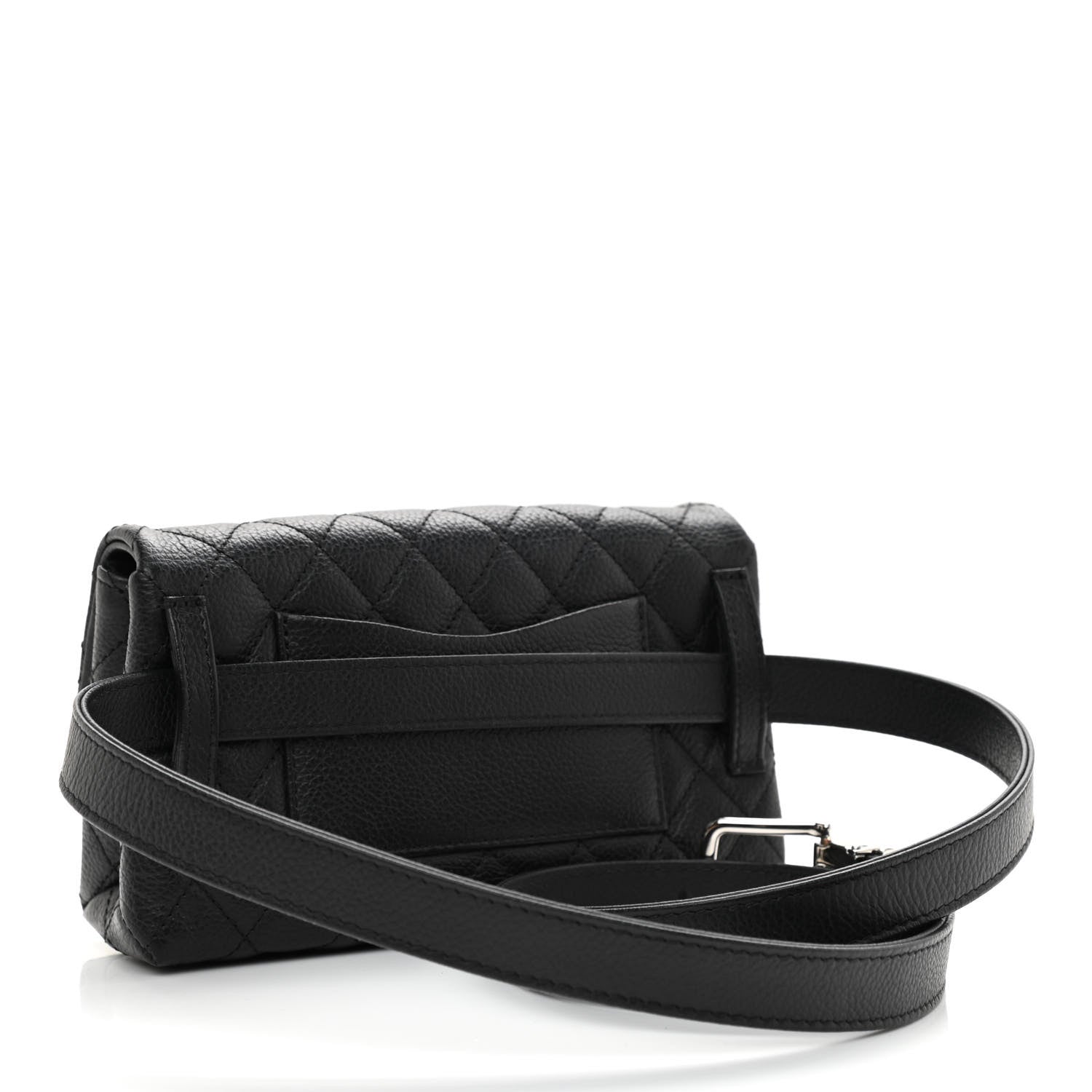 Chanel Grained Calfskin Quilted 2.55 Reissue Flap Belt Bag Clutch Black 3 of 10