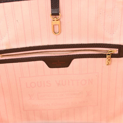 Louis Vuitton Damier Ebene Neo Neverfull MM Rose Ballerine 7 of 14