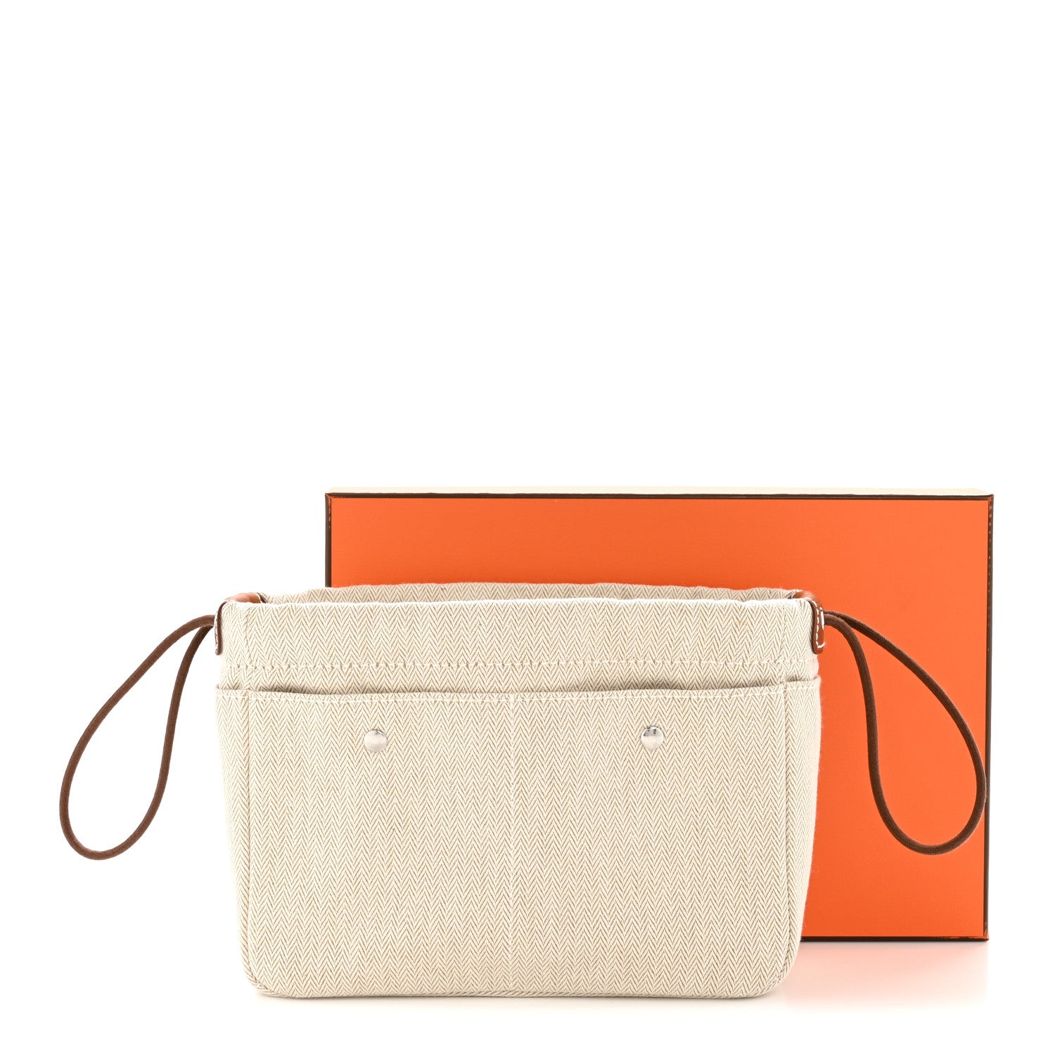 Hermes Canvas Barenia Fourbi 20 PM Pouch Naturel Fauve 8 of 8