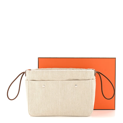 Hermes Canvas Barenia Fourbi 20 PM Pouch Naturel Fauve 8 of 8