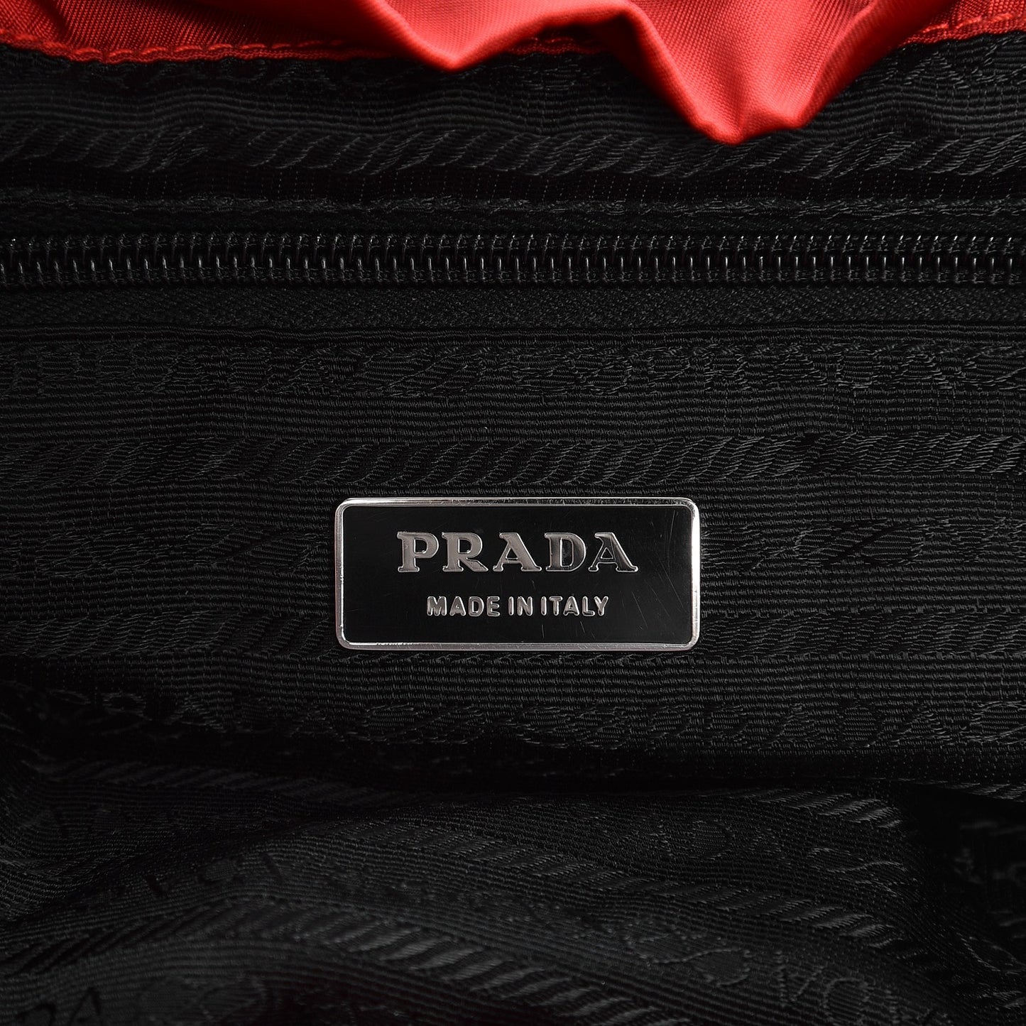 Nylon Vela Medium Backpack Rosso