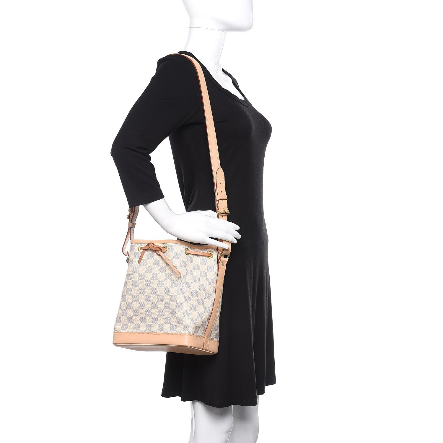 Louis Vuitton Damier Azur Noe BB 2 of 9