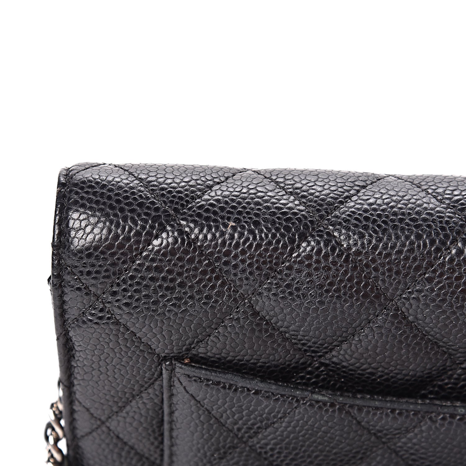 Chanel Caviar Quilted Wallet On Chain WOC Black 11 of 14