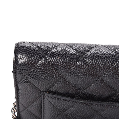 Chanel Caviar Quilted Wallet On Chain WOC Black 11 of 14