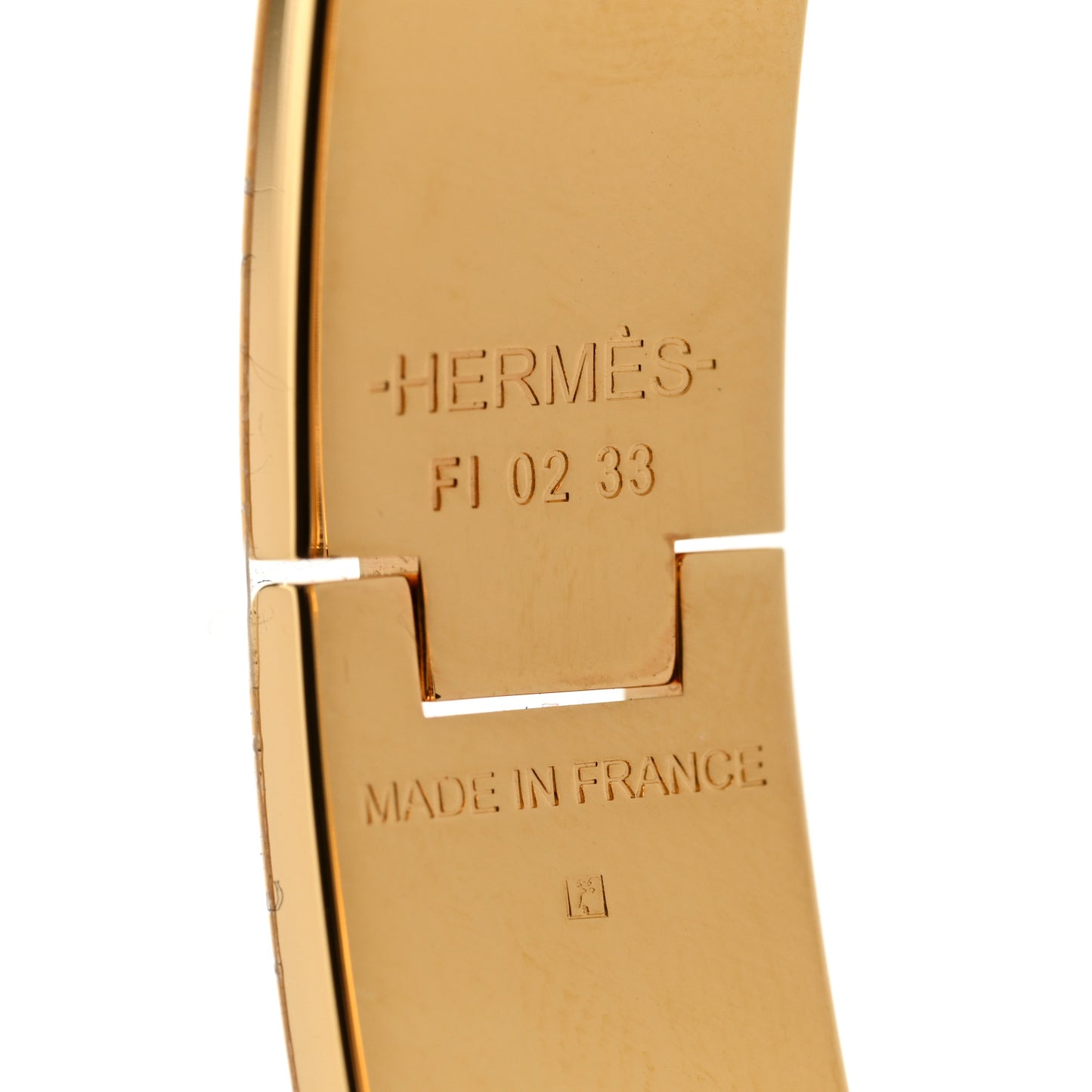 Enamel Narrow Clic Clac H Bracelet GM Black