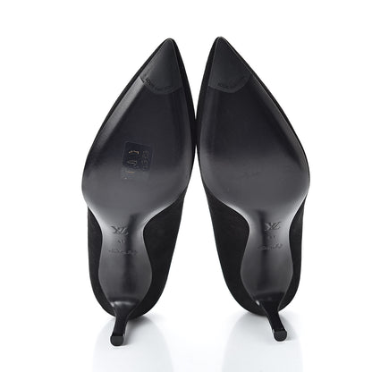 Louis Vuitton Suede Rendez Vous Pumps 41 Black 6 of 9