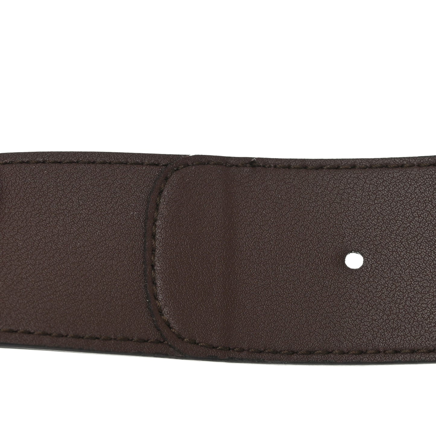 GG Supreme Monogram Matte Plutone Calfskin Double G 40mm Belt 85 34 Beige Ebony New Acero