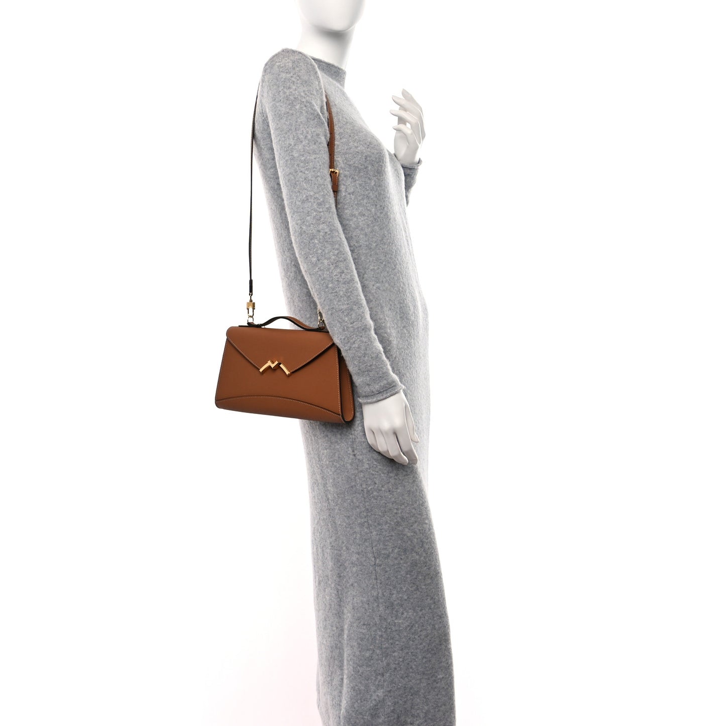 Carat Calfskin Gabrielle Clutch Cannelle