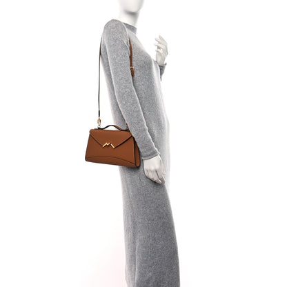 Moynat Carat Calfskin Gabrielle Clutch Cannelle 2 of 9