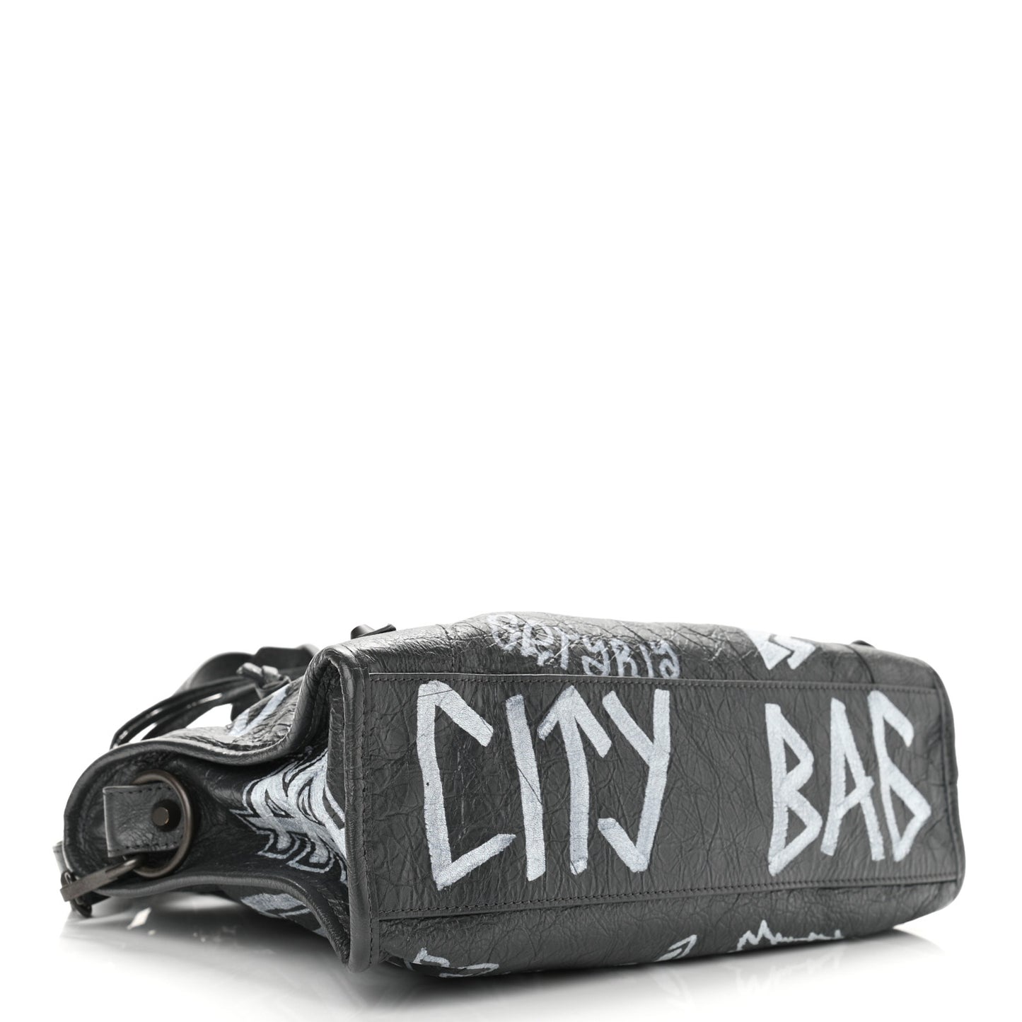 Agneau Arena Graffiti All Over Classic Hardware S City Gris Fossile White
