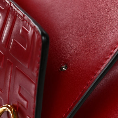 Fendi Vitello Liberty FF 1974 Embossed Kan I Shoulder Bag Fragola 8 of 11