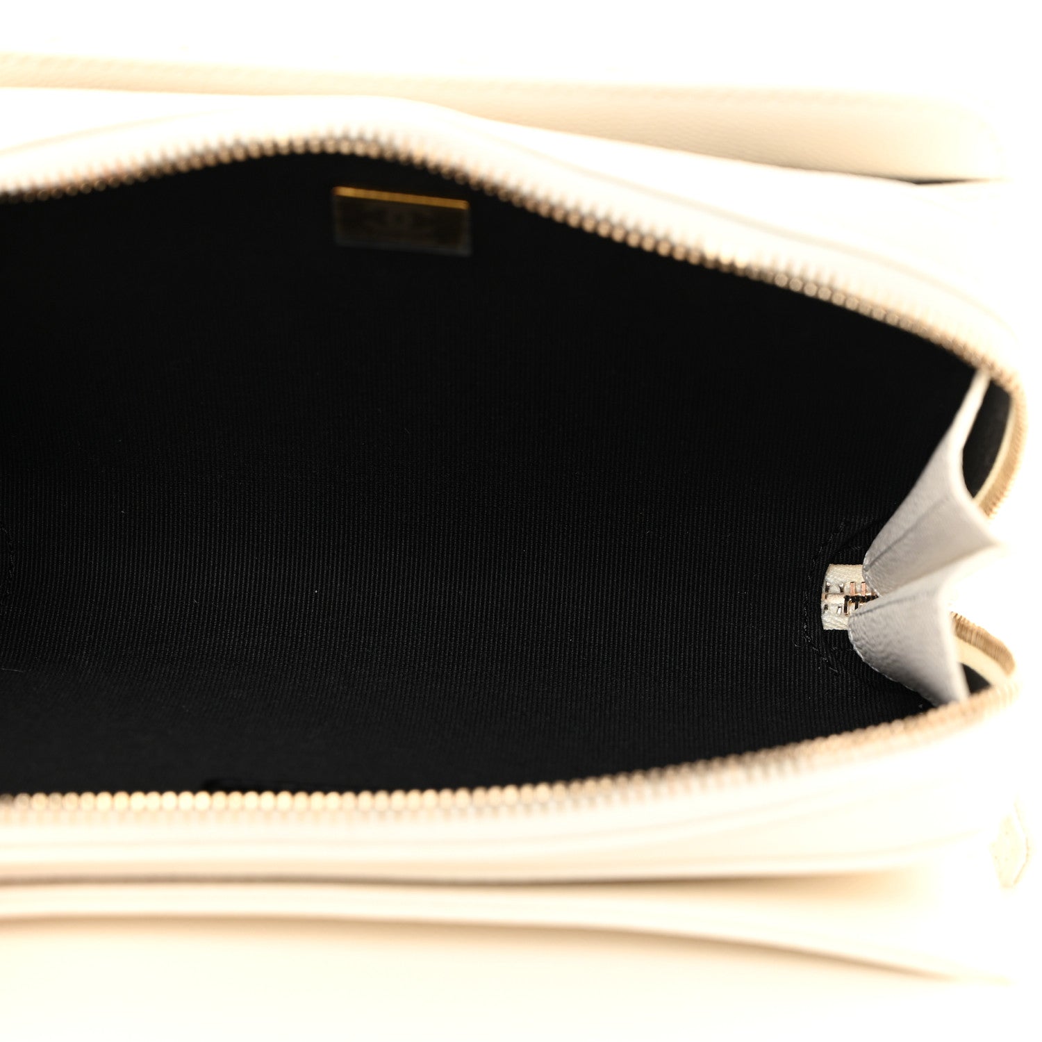 Chanel Caviar Quilted Like A Wallet Flap White 5 of 10