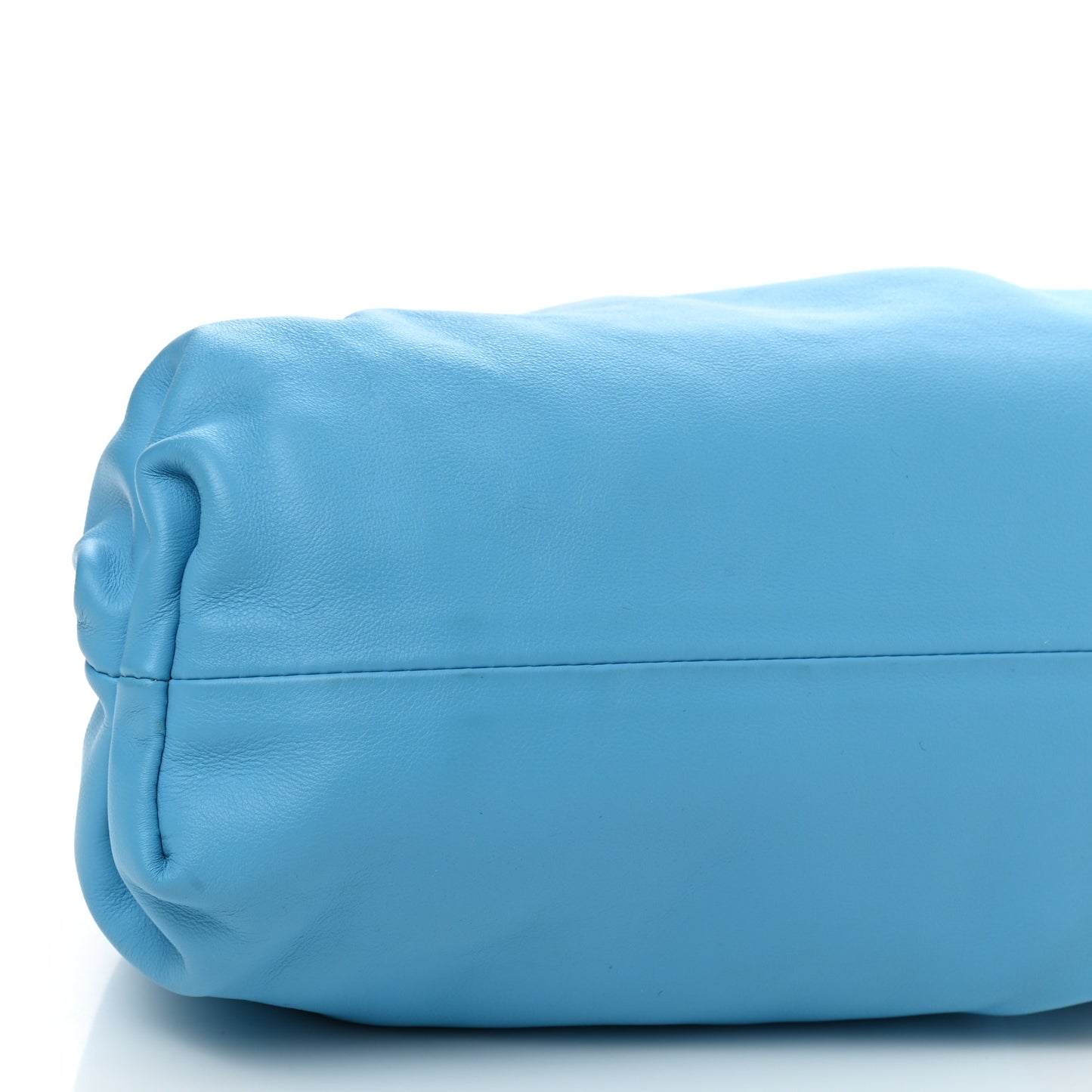 Smooth Butter Calf The Pouch Oversized Clutch Sky Blue