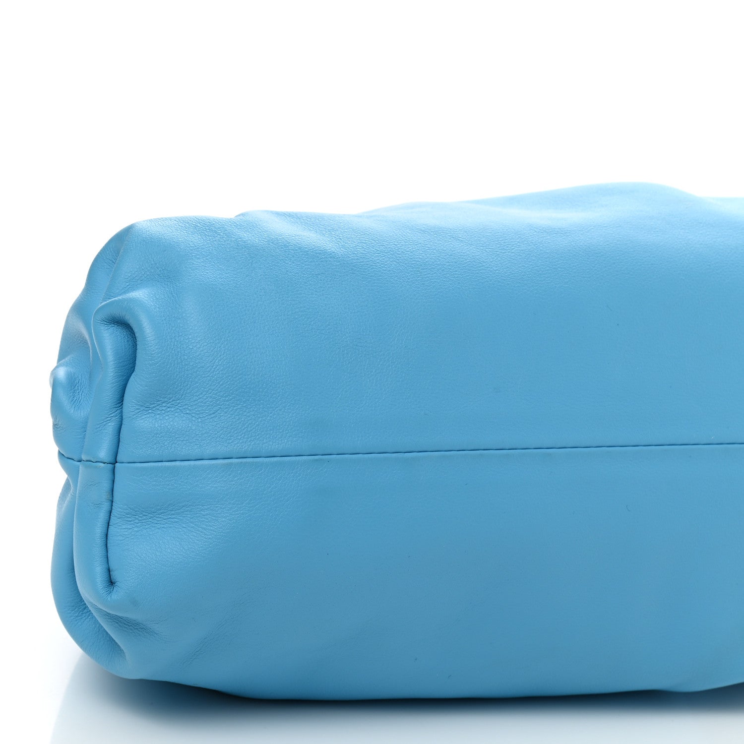 Bottega Veneta Smooth Butter Calf The Pouch Oversized Clutch Sky Blue 9 of 10