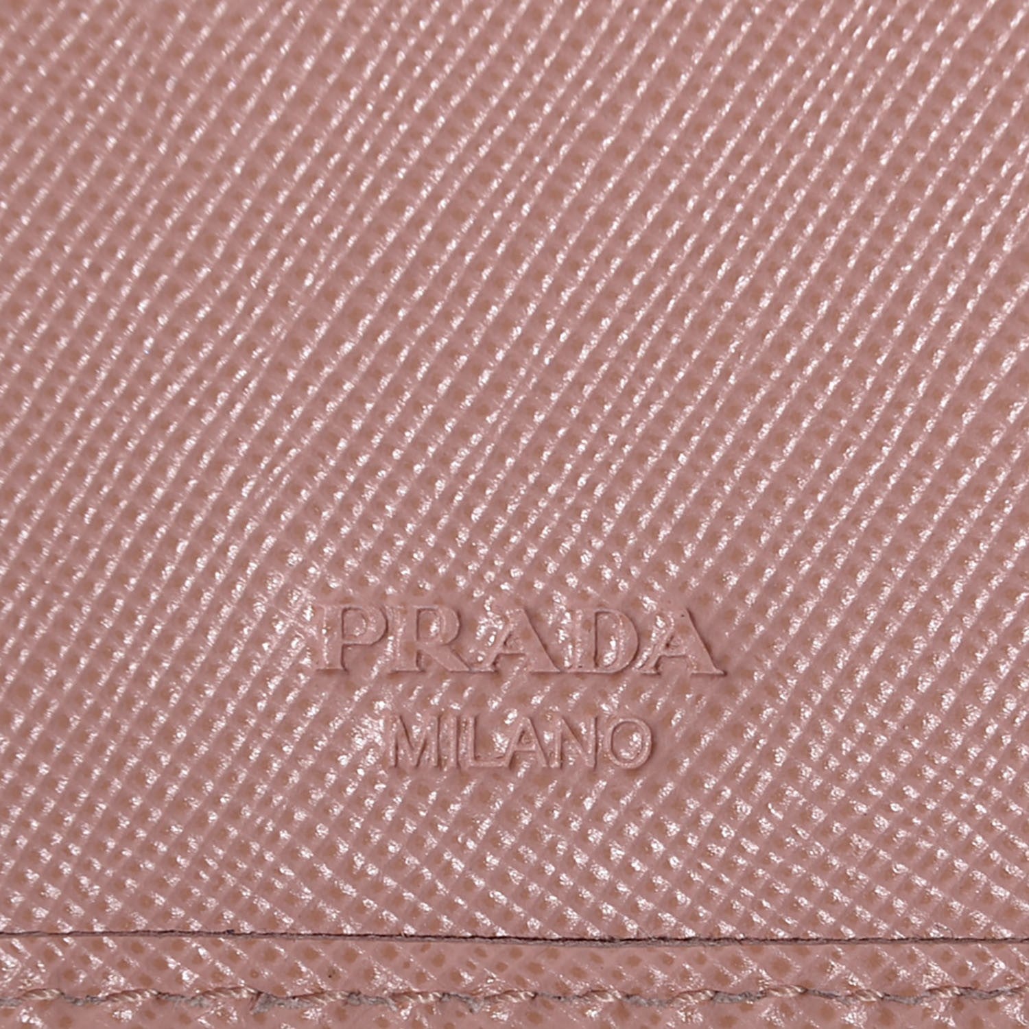 Prada Saffiano Metal Compact Wallet Orchidea 5 of 8