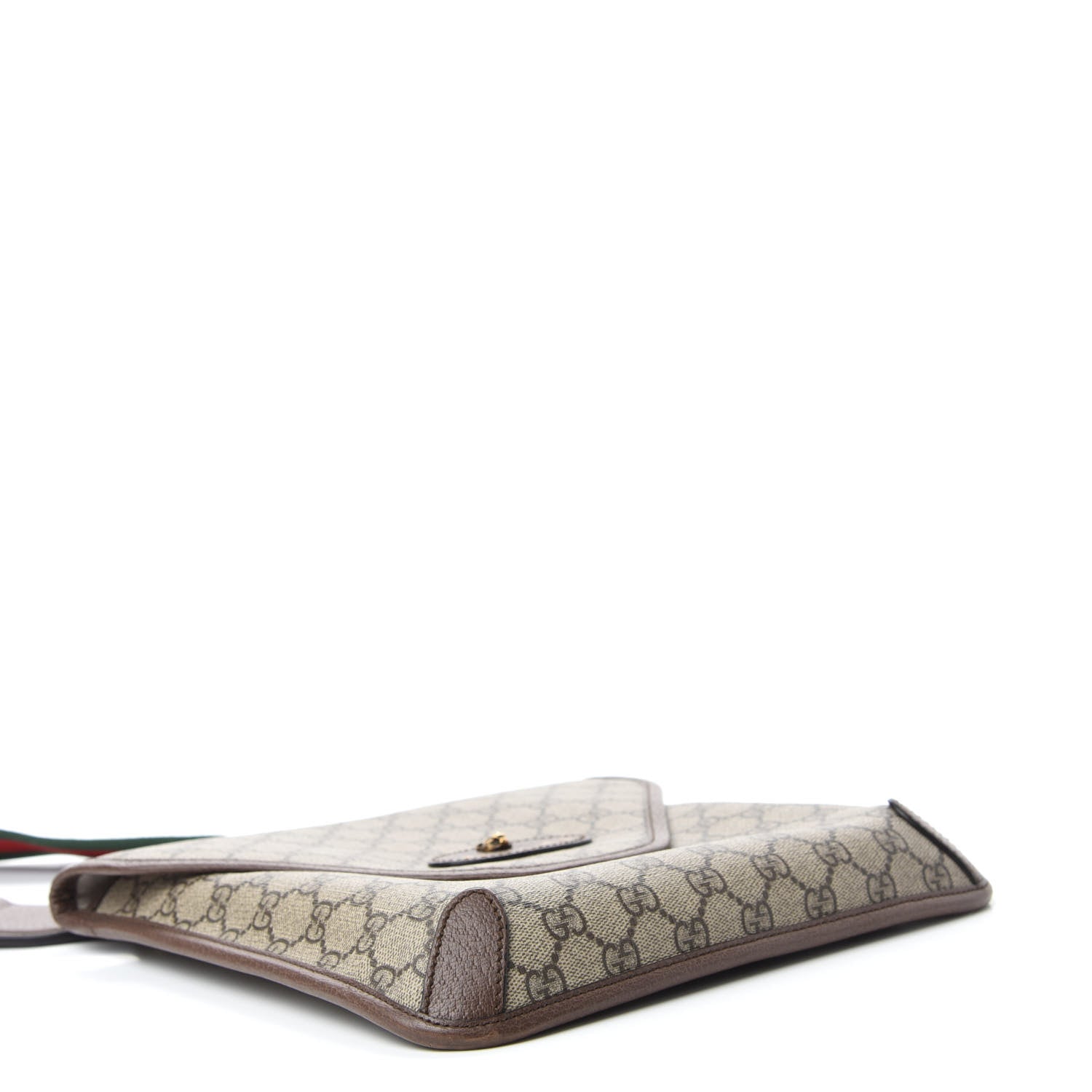 Gucci GG Supreme Monogram Web Medium Neo Vintage Flap Messenger Bag Beige New Acero 4 of 11