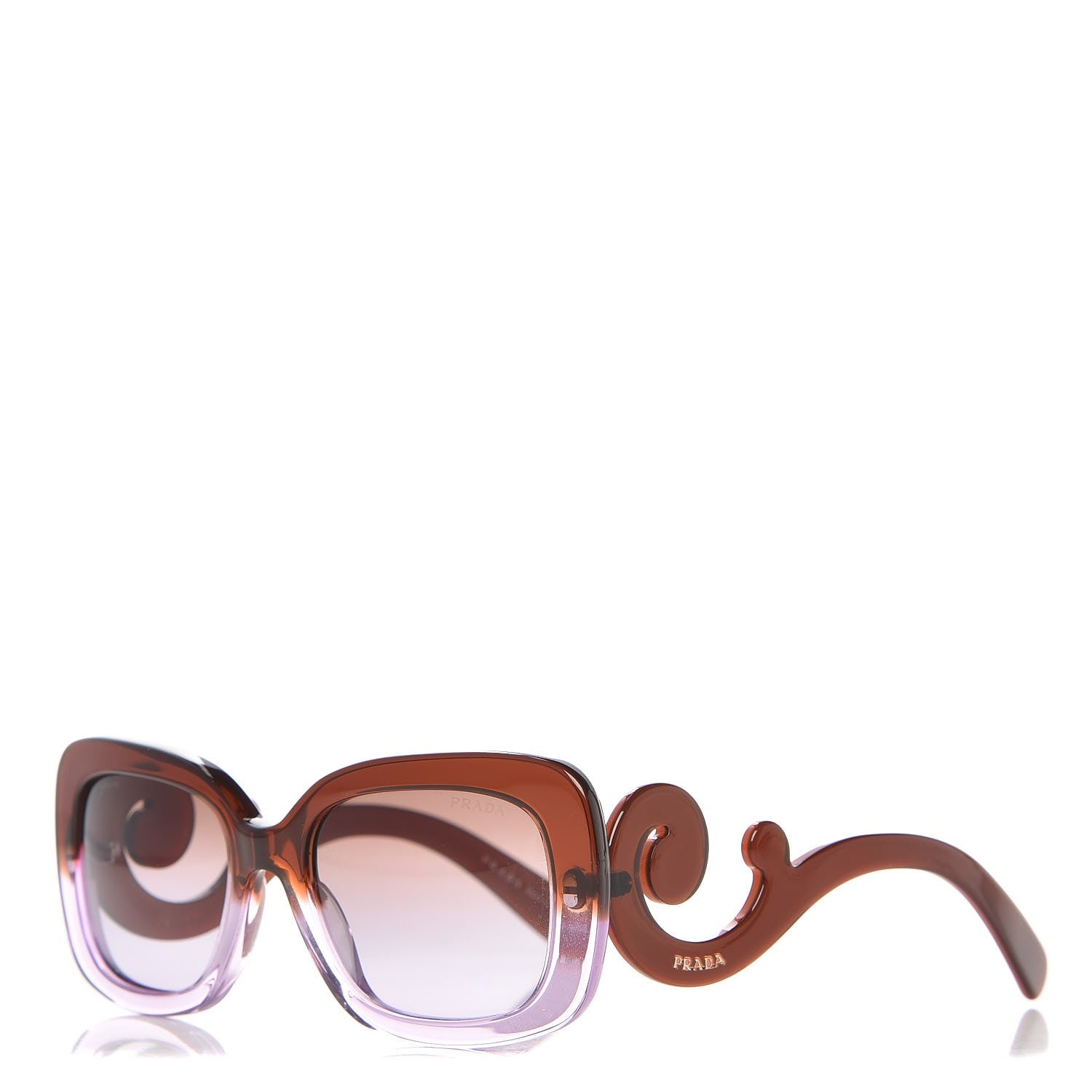 Prada Baroque Sunglasses SPR 270 Violet Brown 1 of 6