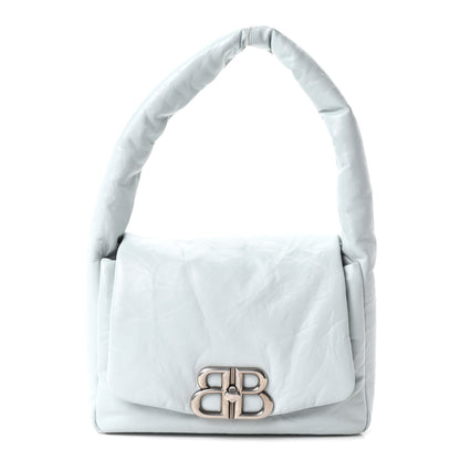 Balenciaga Thin Calfskin Small Monaco Sling Shoulder Bag  Light Blue 1 of 10