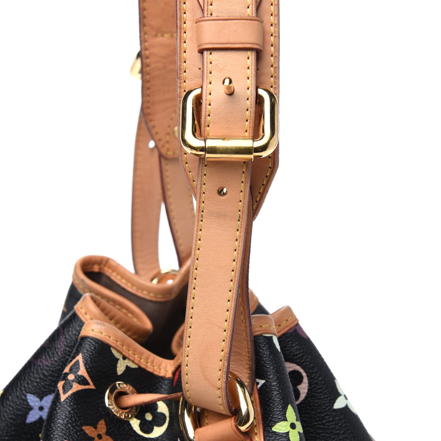 Louis Vuitton Monogram Multicolor Petit Noe Black 20 of 25