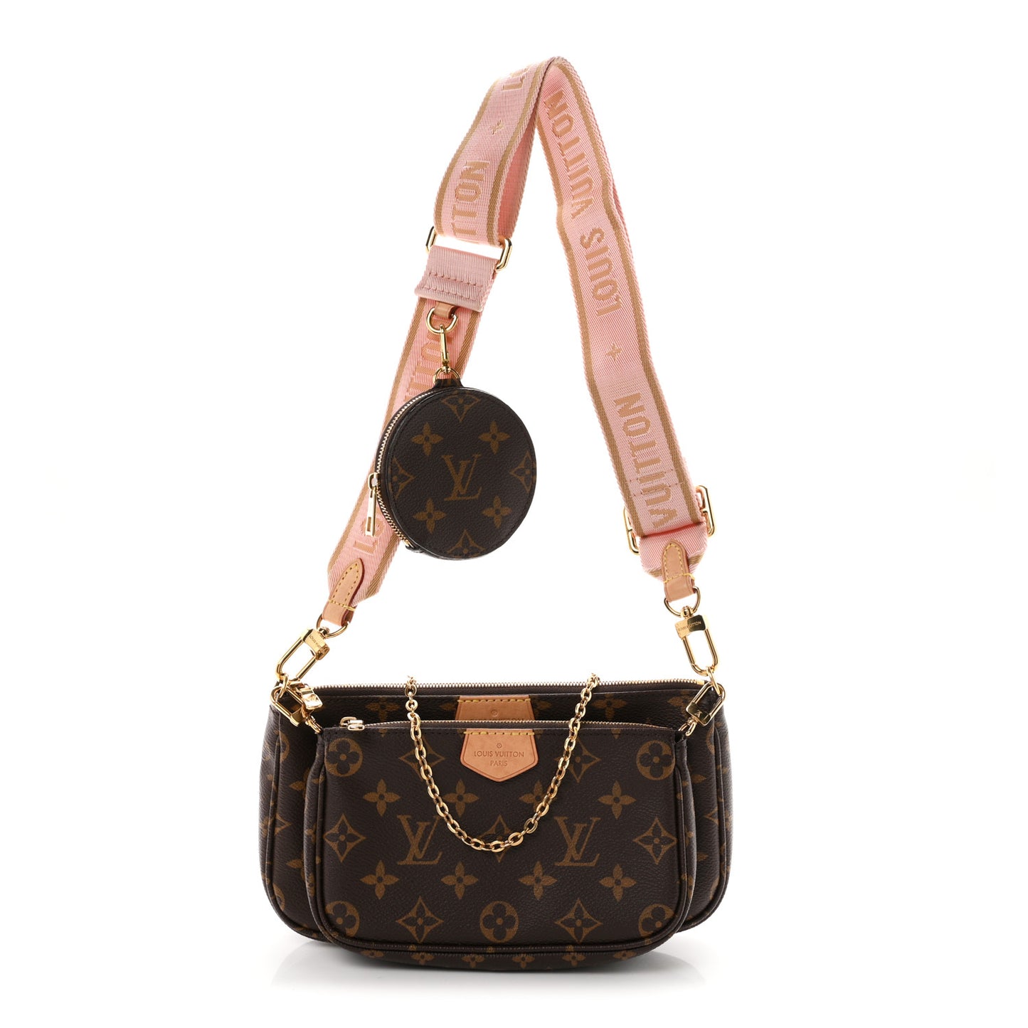 Monogram Multi Pochette Accessories Rose Clair
