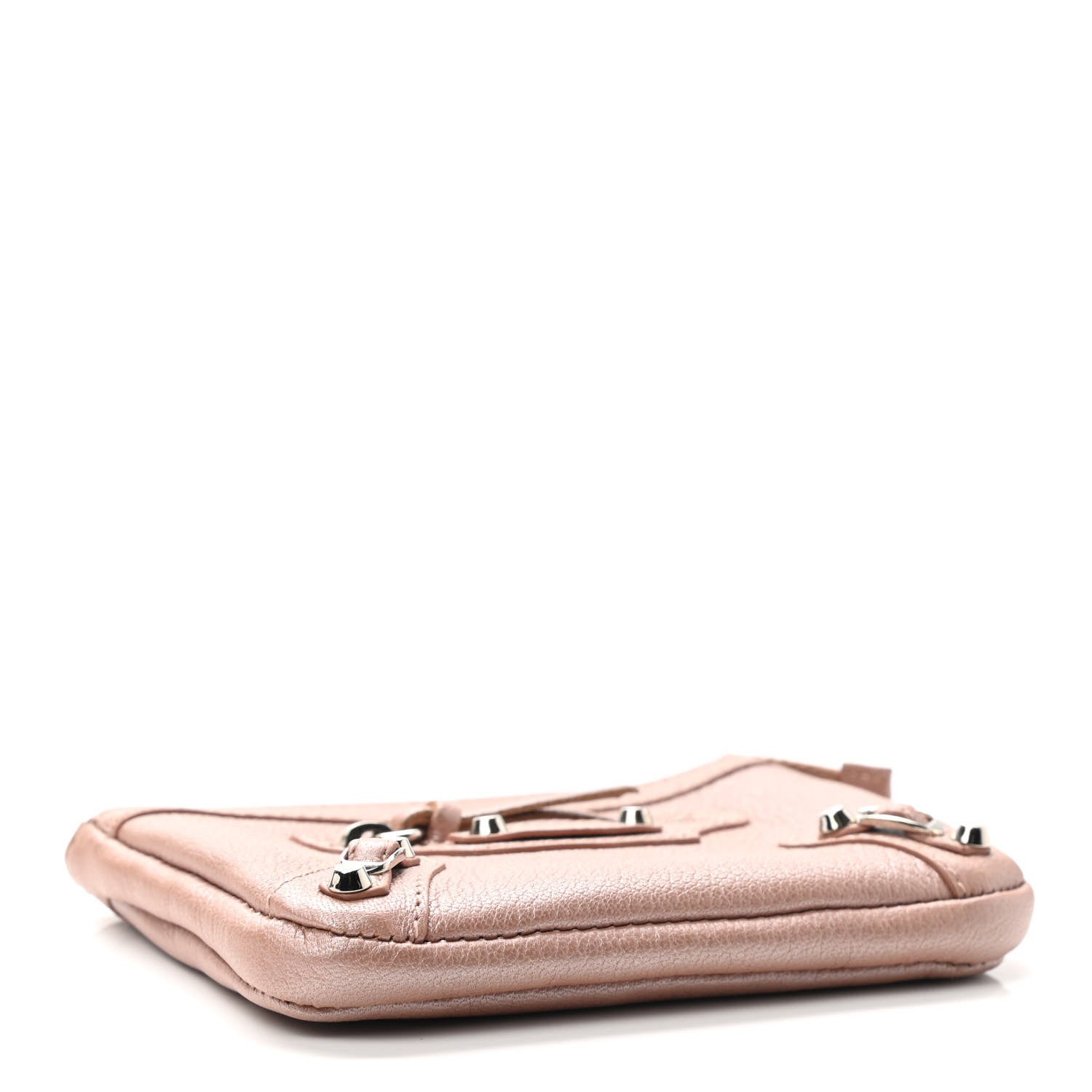 Balenciaga Chevre Classic Silver Hardware M Porte-Monnaie Coin Purse Rose 4 of 7