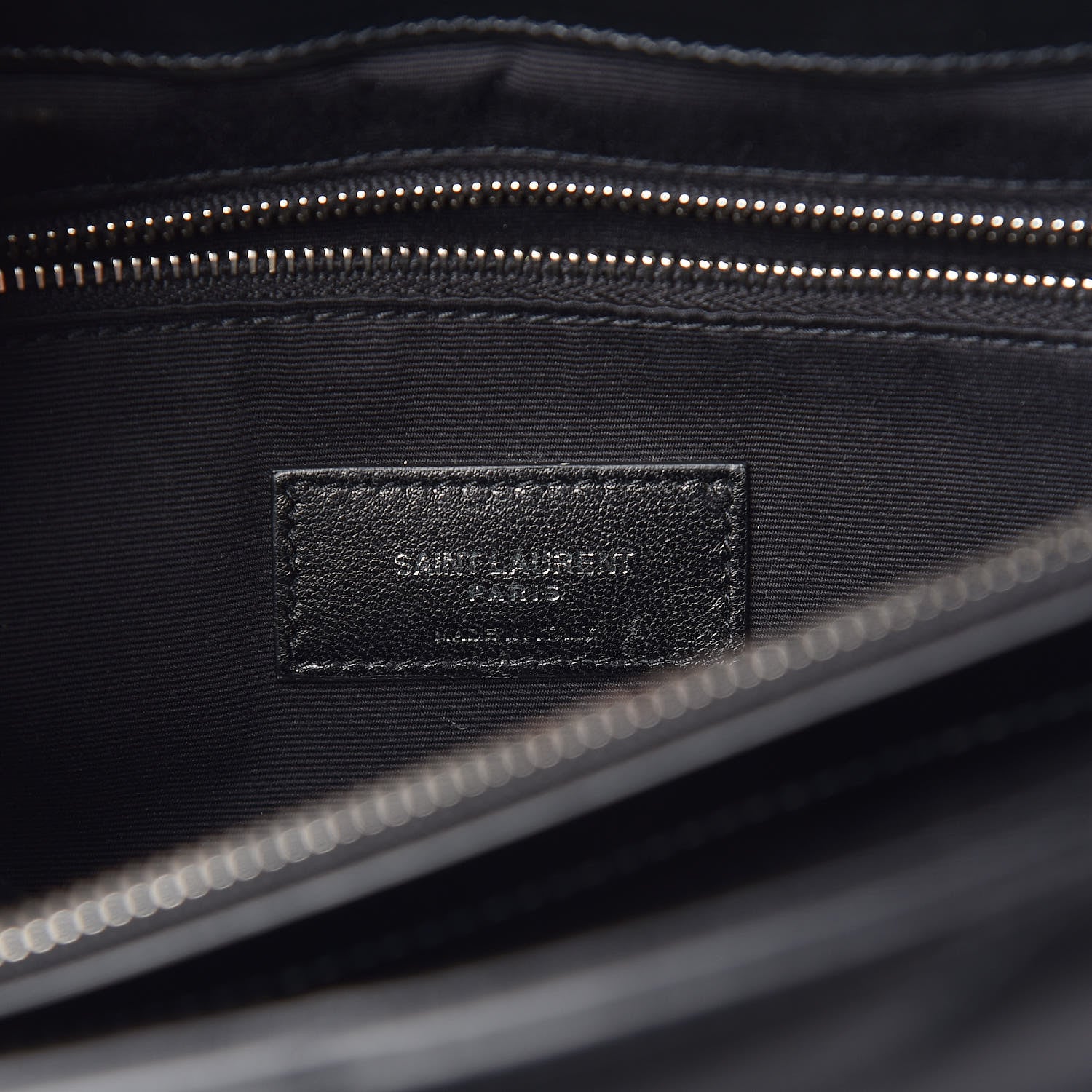 Saint Laurent Calfskin Y Quilted Monogram Large Loulou Chain Satchel Black 8 of 10