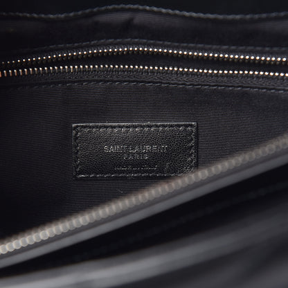 Saint Laurent Calfskin Y Quilted Monogram Large Loulou Chain Satchel Black 8 of 10