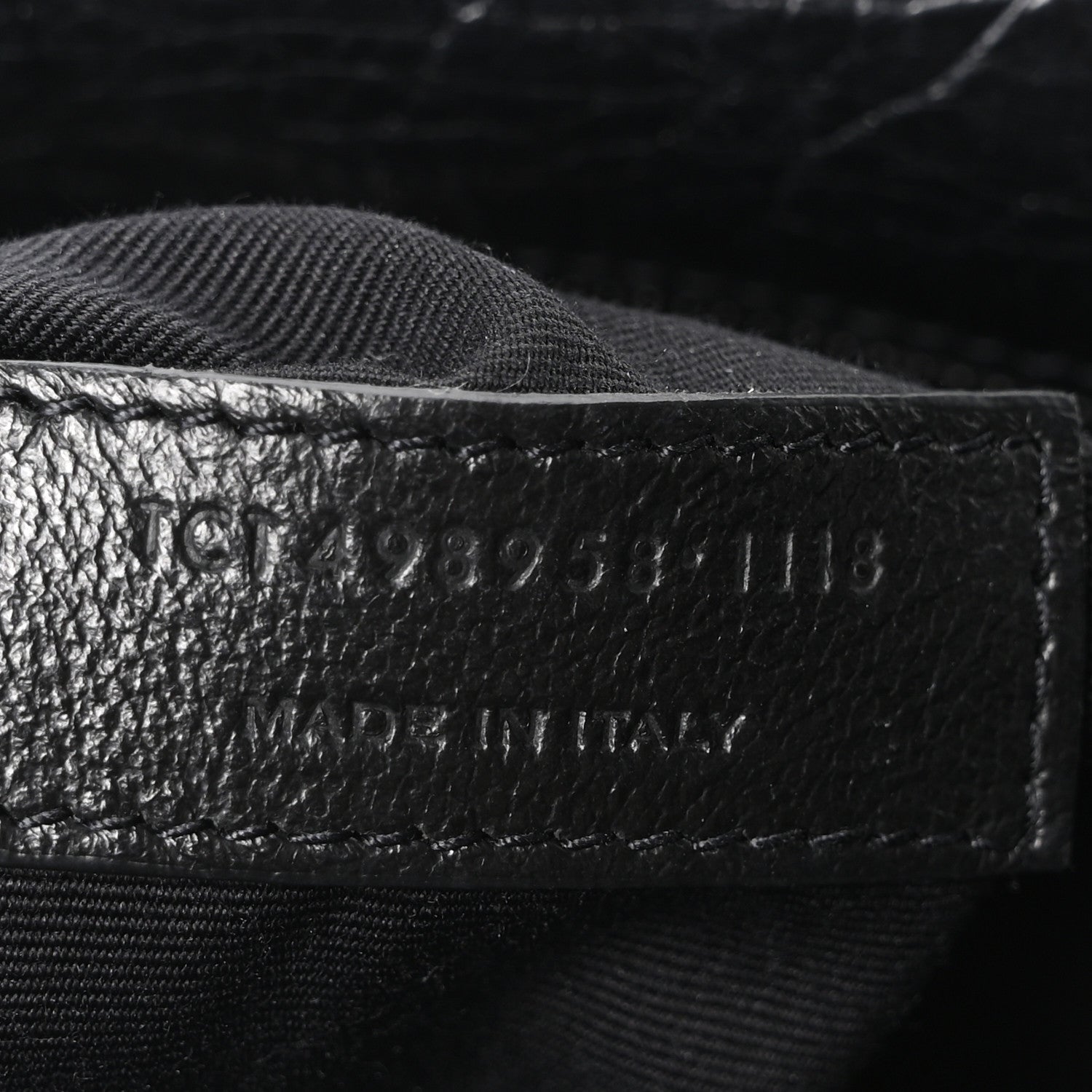 Saint Laurent Crinkled Calfskin Matelasse Monogram Medium Niki Chain Satchel Black 6 of 9