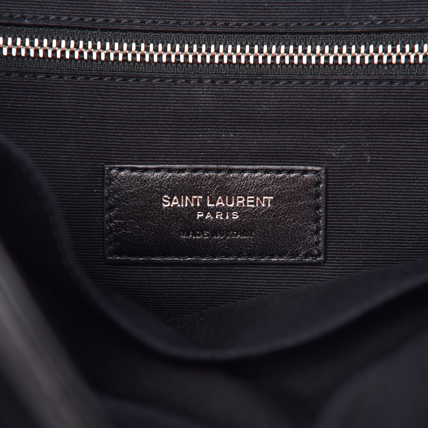 Calfskin Y Quilted Monogram Medium Loulou Backpack Black