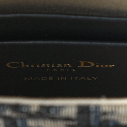 Christian Dior Oblique Vertical Saddle Pouch Blue 6 of 10