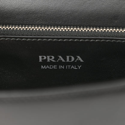 Prada City Calfskin Saffiano Racing Logo Elektra Shoulder Bag Fuxia Black 6 of 9