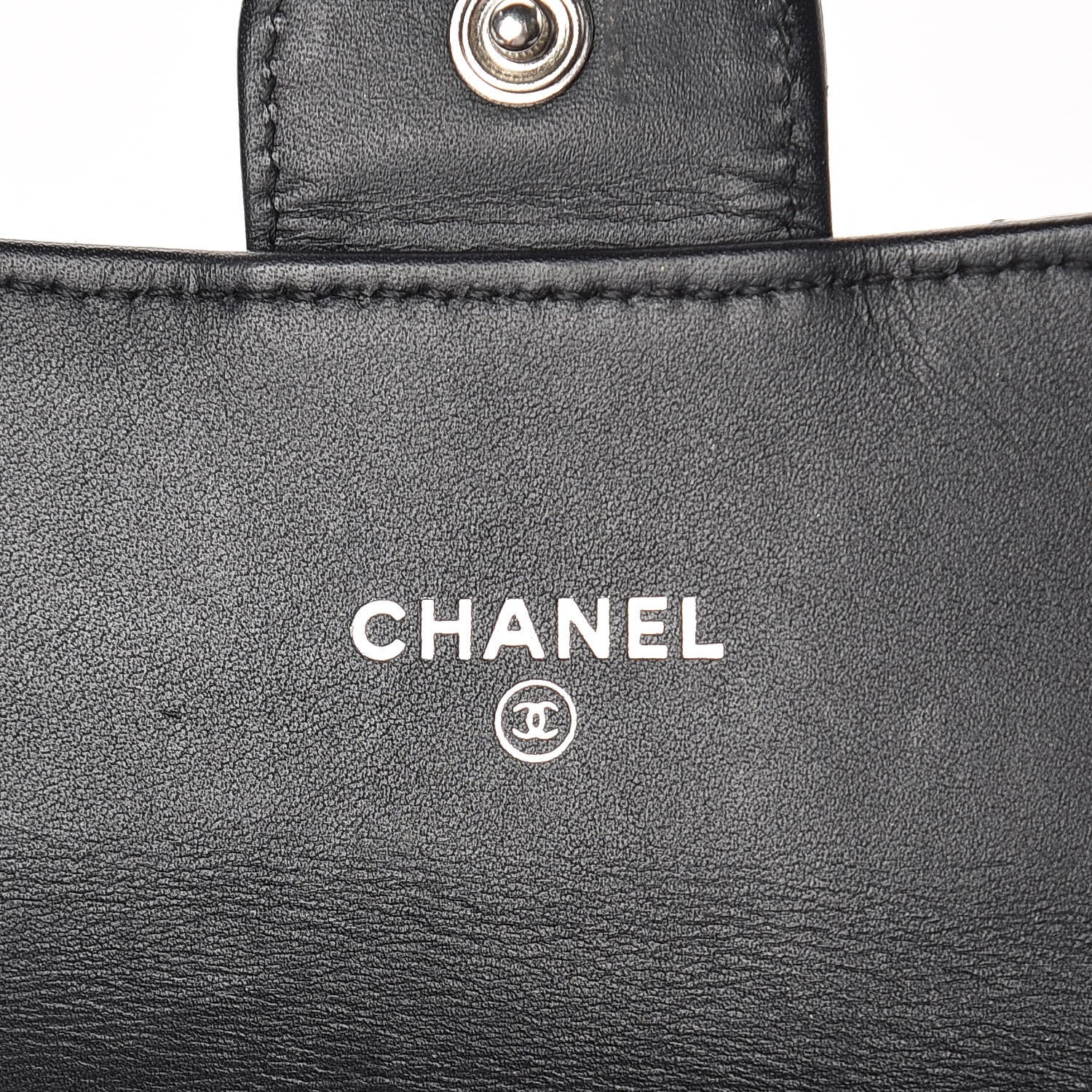 Chanel Patent Quilted Small Flap Wallet Black 6 of 11