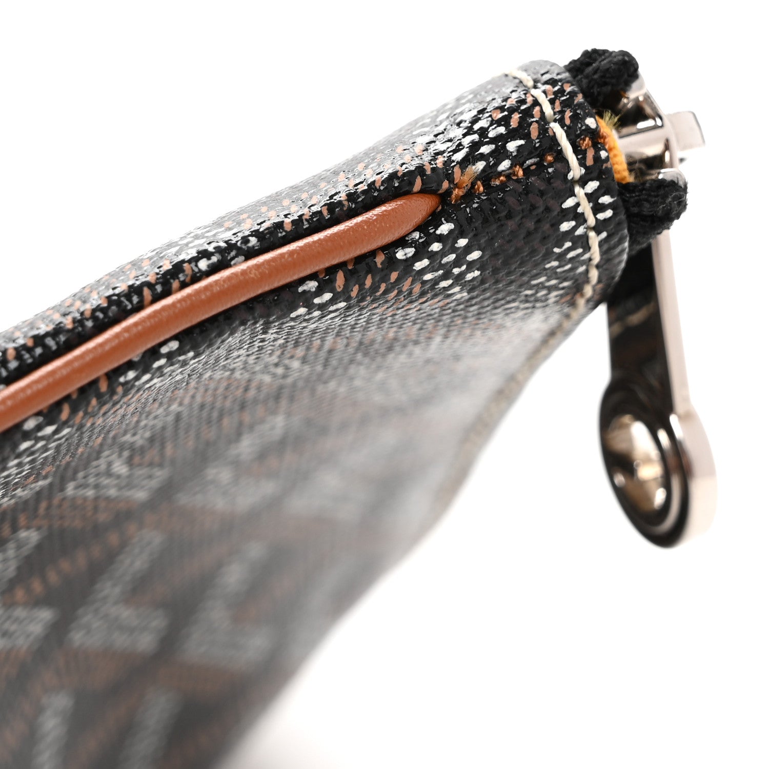 Goyard Goyardine Senat Pochette GM Black Gold 9 of 9